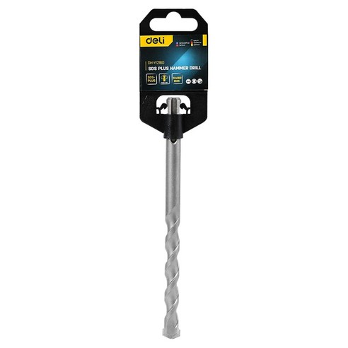 델리 툴즈 SDS Plus 텅스텐 스틸 다용도 해머 드릴 지름 12mm x 160mm 실버 EDH-Y12160, 1개