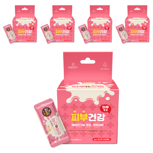 하루n스틱 고양이 영양제, 30회분, 피부/피모, 5개