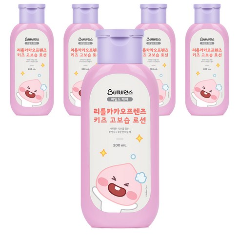 베비언스 리틀카카오프렌즈 키즈 고보습 로션, 200ml, 5개