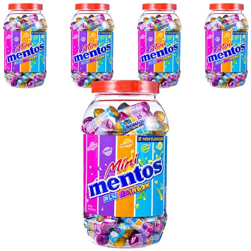 멘토스 미니멘토스 뉴레인보우, 1kg, 5개