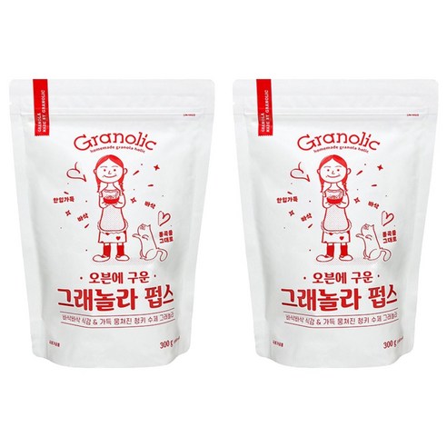 그래놀라 펍스 시리얼, 300g, 2개