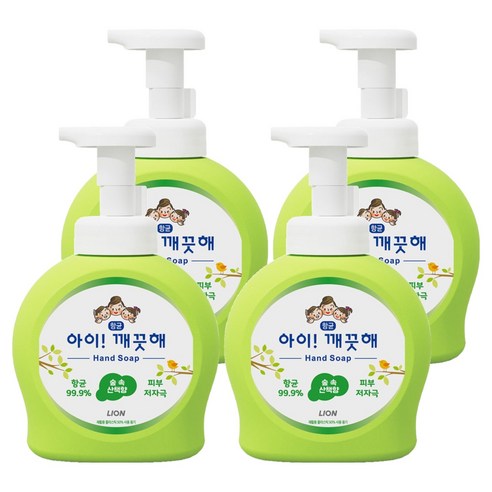 아이깨끗해 숲속산책향 용기, 490ml, 4개