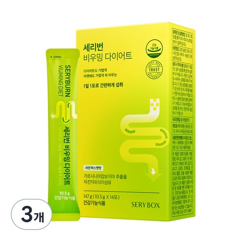 세리박스 세리번 비우밍 다이어트 14p, 14회분, 147g, 3개