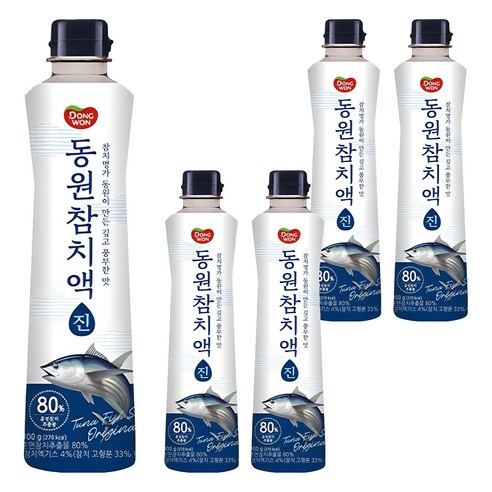 동원 참치액 진, 900g, 5개