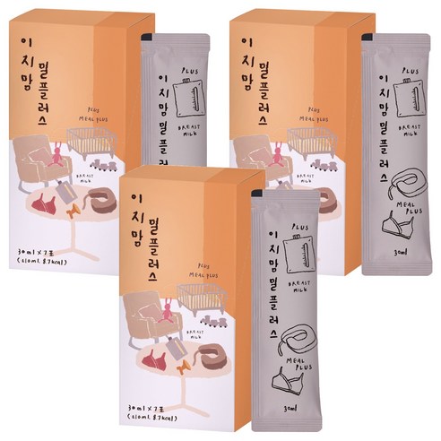 이지맘 밀플러스, 210ml, 3개