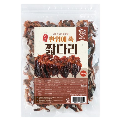 해야미 한입에 쏙 짧다리, 100g, 1개