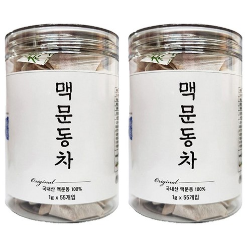 산해랑 볶은 맥문동차, 1g, 55개입, 2개