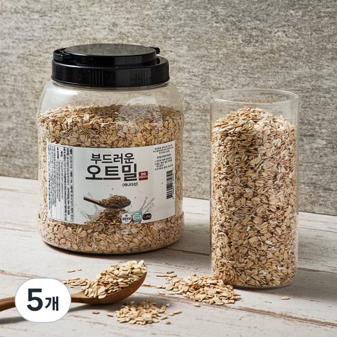 대구농산 간편한 부드러운 오트밀, 1.4kg, 5개
