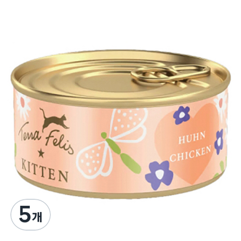 테라펠리스 고양이 키튼, 닭, 70g, 5개
