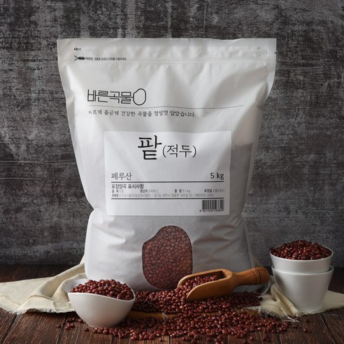 바른곡물 팥 페루산, 5kg, 1개