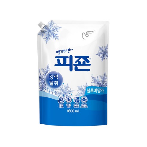 피죤 레귤러 섬유유연제 블루비앙카 리필, 1.6L, 1개