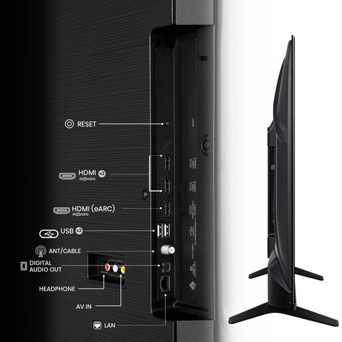 몰입적인 시청 경험을 위한 하이센스 A6 4K UHD LED 스마트TV