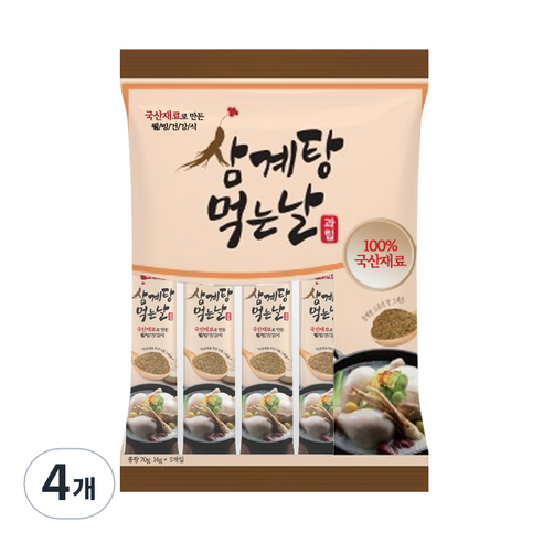 삼계탕 먹는 날 과립 5p, 70g, 4개