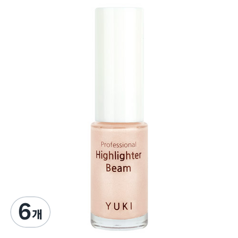 유키 프로페셔널 하이라이터 빔 5ml, 02 더스트핑크, 6개