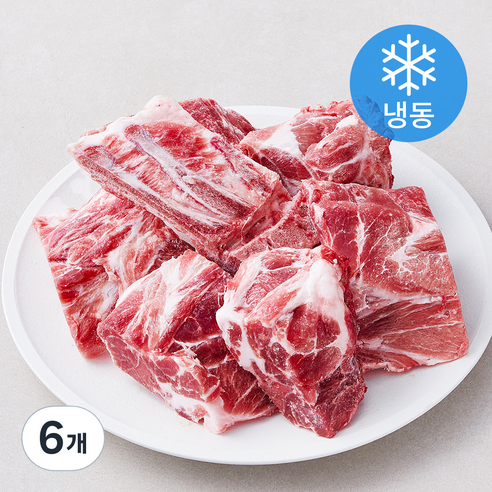 동원 미국산 감자탕용 돼지목뼈 (냉동), 1.8kg, 6개