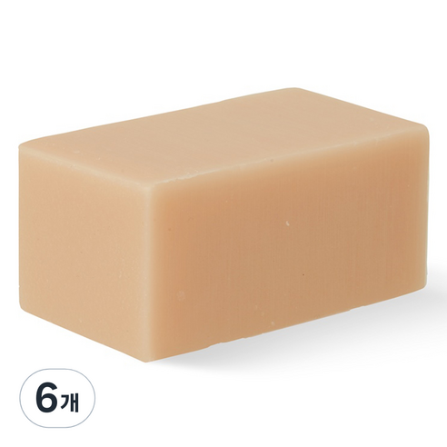 아비브 페이셜 솝 브릭 핑크 세안 비누, 100g, 6개