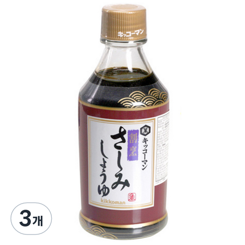 기꼬만 사시미 간장소스, 200ml, 3개