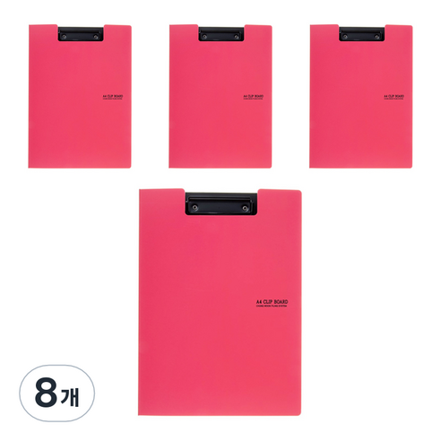 에코청운 에코 컬렉터 클립보드 A4, 분홍, 8개