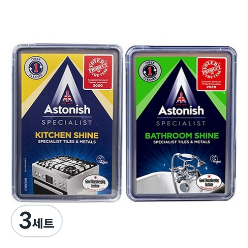 아스토니쉬 멀티 찌든때 클리너 키친샤인 + 베스룸샤인 세트, 450g, 3세트