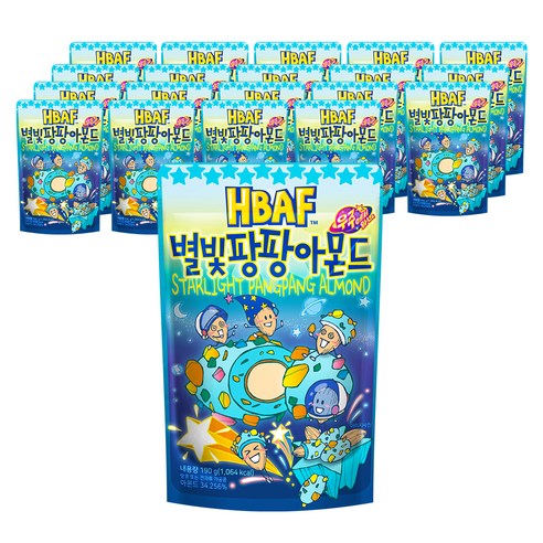 바프 별빛팡팡 아몬드, 190g, 20개