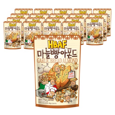 바프 마늘빵 아몬드, 210g, 20개
