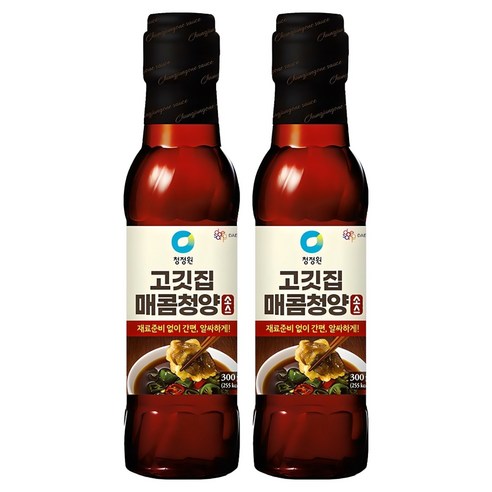 청정원 고깃집 매콤청양소스, 300g, 2개