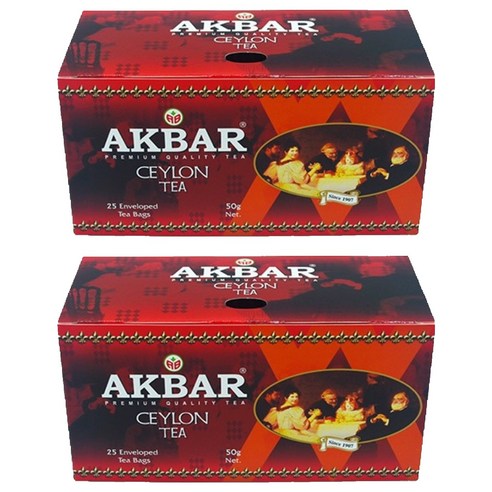 아크바 실론 홍차, 2g, 25개입, 2개