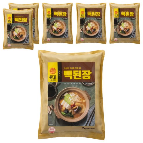 몽고식품 백된장, 2kg, 6개