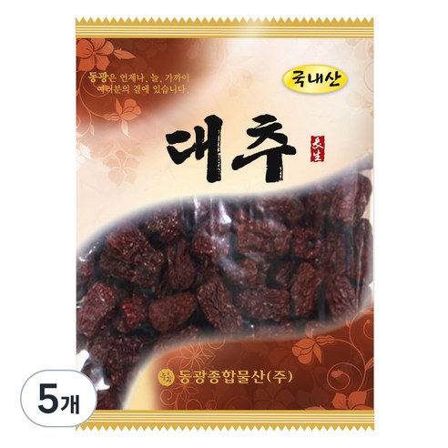동광종합물산 국내산 경산 대추, 100g, 5개