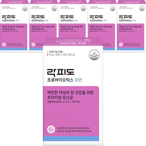 락피도 프로바이오틱스 우먼, 30포, 6개