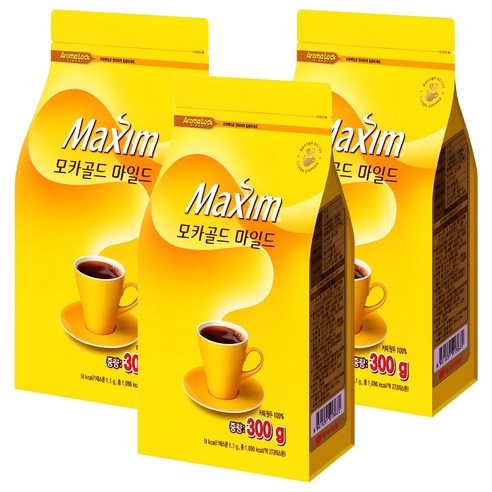 맥심 모카골드 마일드 원두커피, 300g, 1개입, 3개