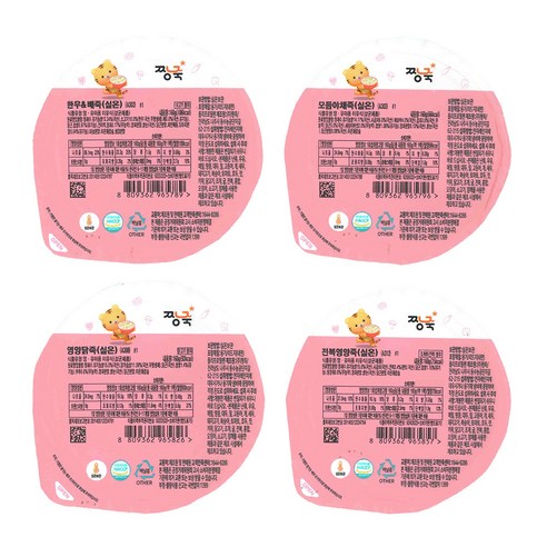 맘 готовит! 짱죽 실온이유식 중기 죽2 A세트: 엄마의 마음으로 만든 영양 가득 한 끼 식사 짱죽실온이유식