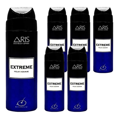 아리스 데오 바디 스프레이 익스트림, 6개, 200ml