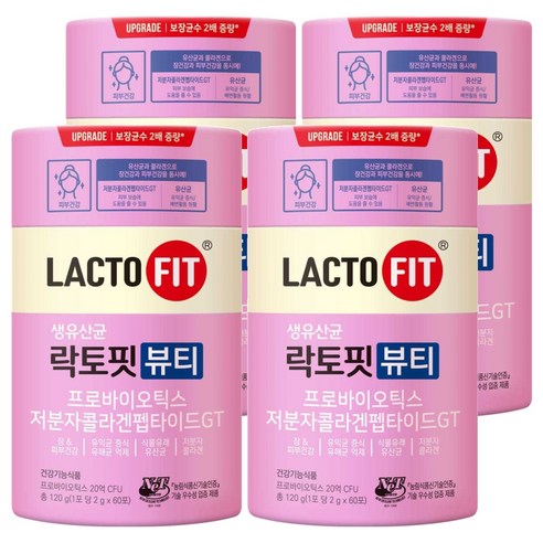 락토핏 뷰티 생유산균, 120g, 4개
