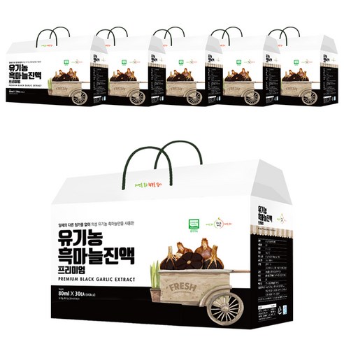 유기농마루 흑마늘 진액 프리미엄, 80ml, 180개