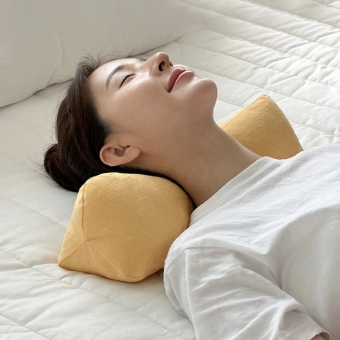 누아 바이오비드폼 베개, 옐로우, 1개