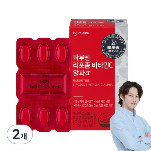 하루틴 리포좀 비타민C 알파α 33g, 30정, 3개 리포조말비타민c