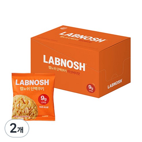 랩노쉬 단백쿠키 피넛버터맛 10개입, 400g, 20개