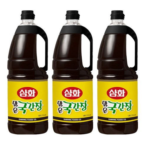 삼화 맑은 국간장, 1.8L, 3개