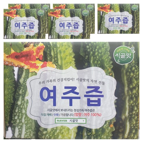 시골맛 여주즙, 5.4L, 6개