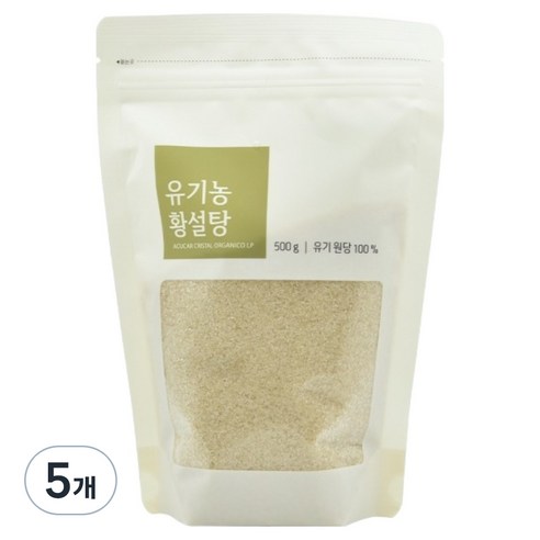 올가홀푸드 황설탕, 5개, 500g