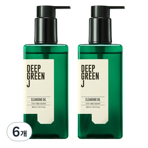딥그린제이 비건 퍼펙트 클렌징 오일, 6개, 300ml