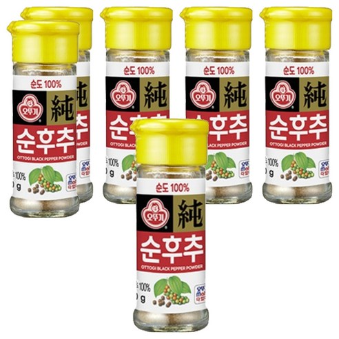 오뚜기 순후추, 20g, 6개