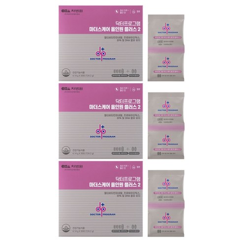 닥터프로그램 마더스케어 올인원 플러스 2 영양제, 124.2g, 3개