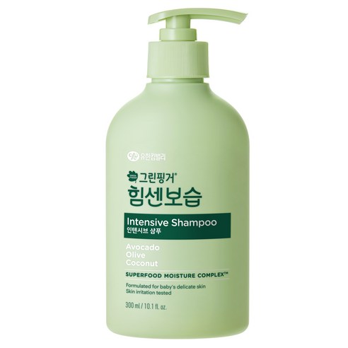 그린핑거 힘센보습 인텐시브 샴푸, 300ml, 2개