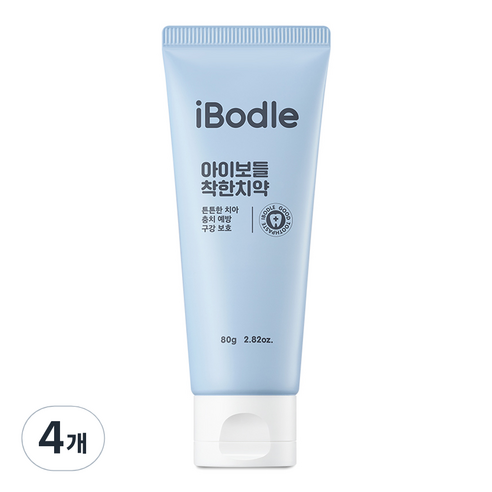 아이보들 유아용 착한 치약, 4개, 80g