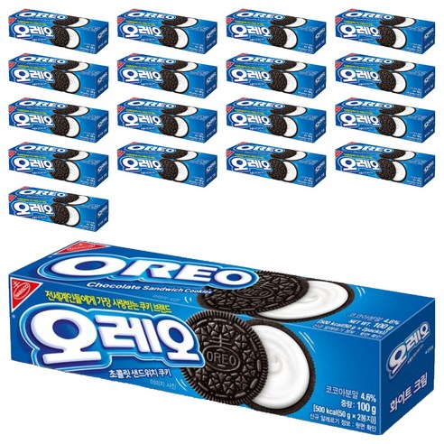 동서 오레오 화이트 샌드위치 쿠키, 100g, 18개