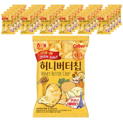해태제과 허니버터칩, 60g, 64개
