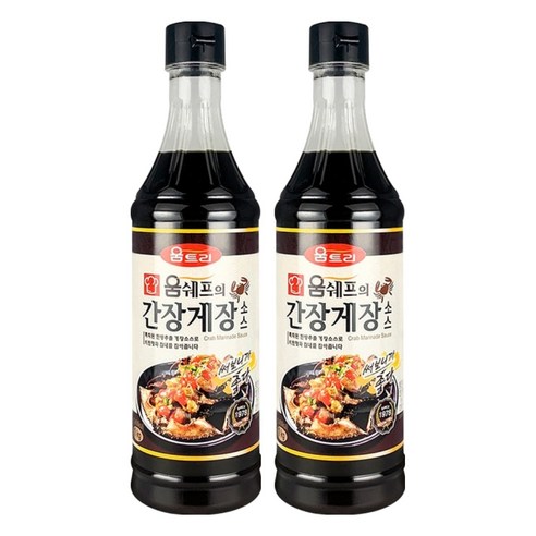 움트리 움쉐프의 간장게장소스, 1kg, 2개