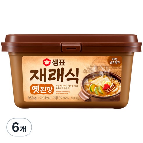 [샘표] 재래식옛된장 460g, 950g, 6개